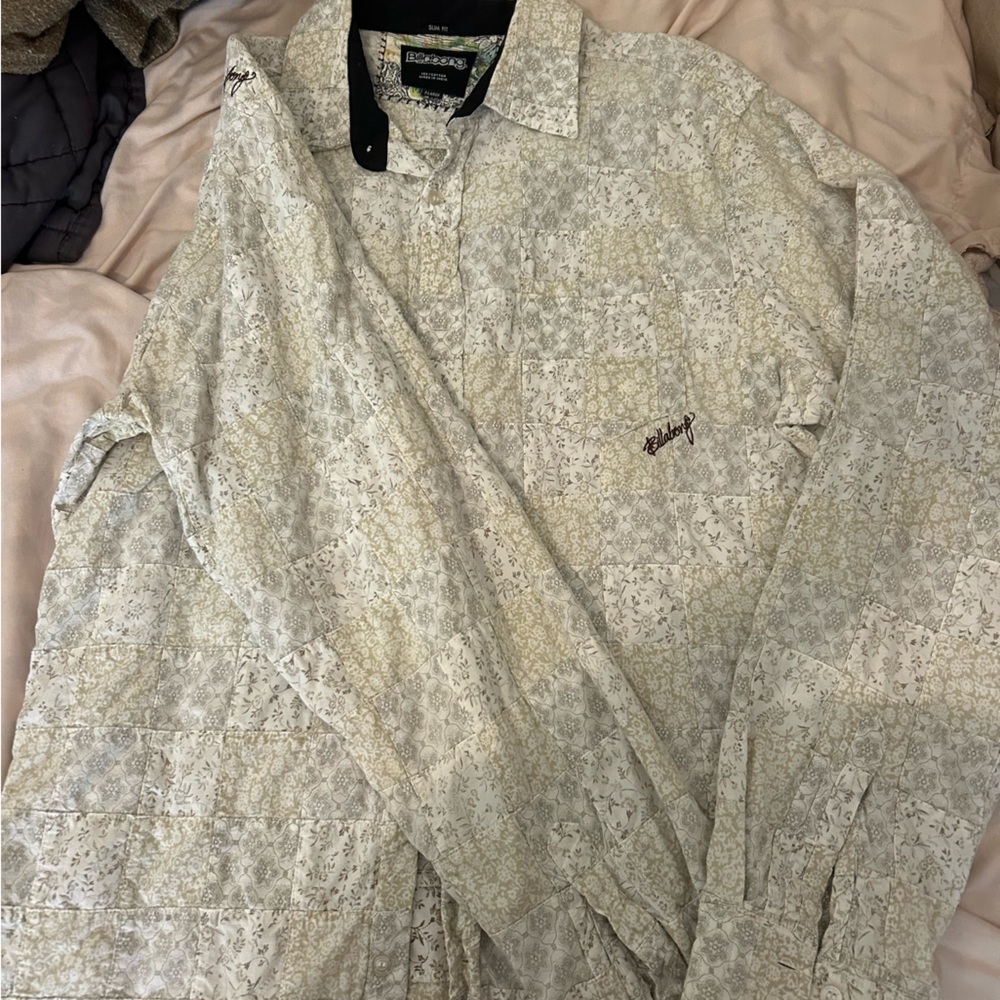 Men’s Vintage Billabong quilted Slim Fit Shirt